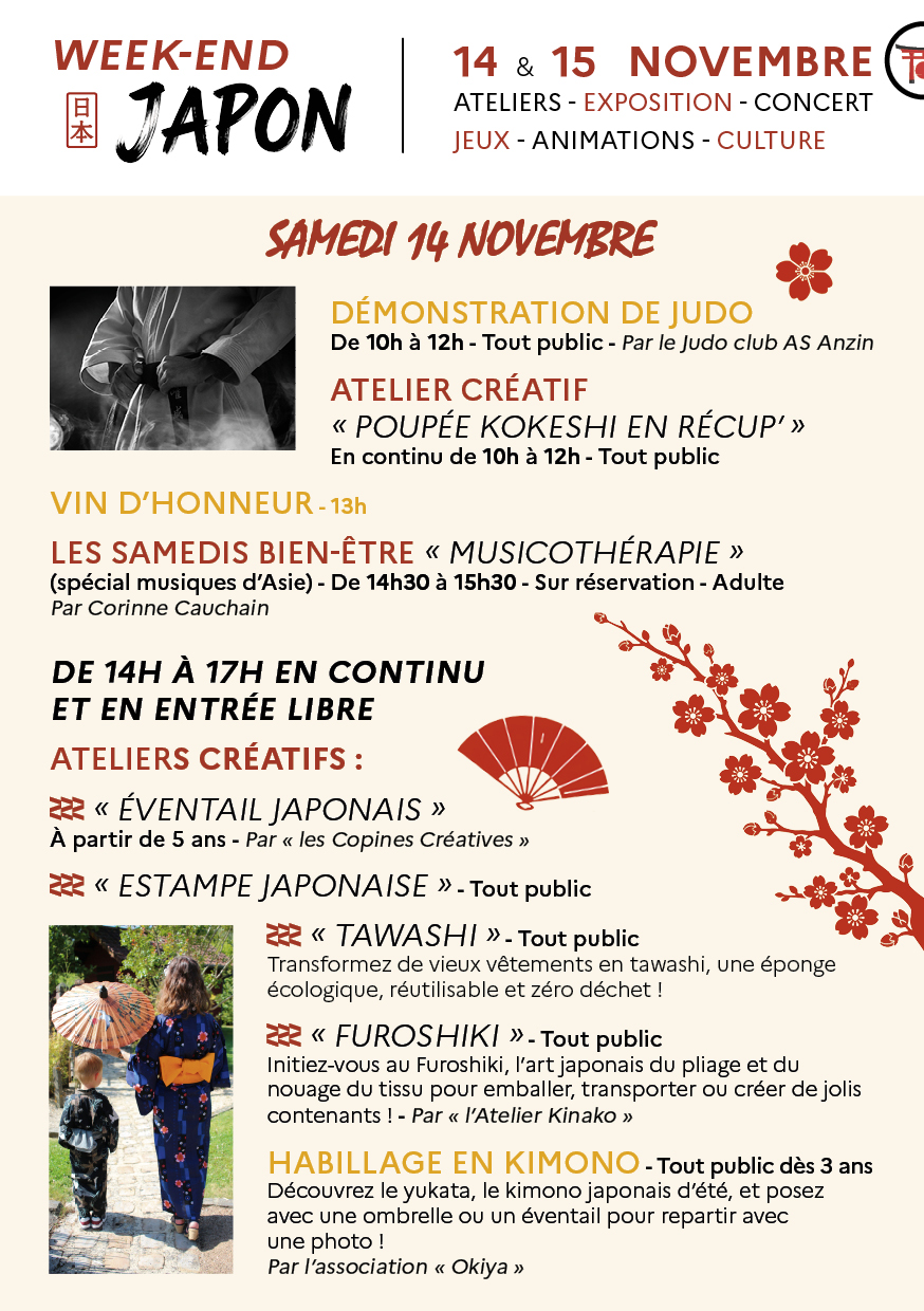 Programmation du week-end Japon